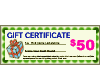  50 Gift Certificate  ONLINE ONLY 